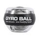 Кистьовий гіроскопічний тренажер для зап’ястя еспандер Gyroball з LED підсвічуванням чорний - зображення 1