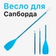 Весло разборное для SUP-доски Blue /каяка/лодки 3-х секционное алюминиевое - изображение 1
