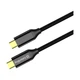 Дата кабель USB-C to USB-C 1.0m USB3.2 (20Gbps 4K PD100W) Gen2 5А black ColorWay (CW-CBPDCC062-BK) - зображення 1