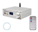 Усилитель двухканальный BRZHIFI Audio C40 Hi-Fi 130x2 Вт на базе TPA3250 и ЦАП ES9023 - поддержка Bluetooth и пульта управления Цвет Металлик - изображение 2