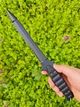 Нескладний ніж Cold Steel FGX Wasp Fixed Blade Knife 7in Serrated Black Dagger нож для hitman ,для самооборони (CS-92FMA) - зображення 3