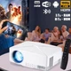 Проектор мультимедийный С80UP беспроводной с поддержкой Full HD с WiFi для дома с LED лампой Белый (127-14-14251) - изображение 9