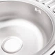 Нержавіюча мийка овальна з крилом Lidz 7750 0,8 мм Micro Decor (LIDZ7750MDEC) - зображення 12