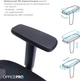 Крісло комп'ютерне офісне ергономічне OfficePro Balance OC620-B-B-B Black - зображення 8