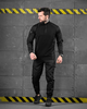Тактический летний костюм Рип-стоп липучки под шевроны Combat Force Black S - изображение 1