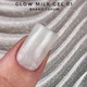 Твердий гель LUKUM Glow Milk Gel з перлинним шиммером №01 30 мл - изображение 2