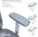 Кресло компьютерное офисное эргономичное OfficePro Balance OC620-G-DG-DG Gray/Dark Gray - изображение 8