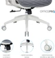 Кресло компьютерное офисное эргономичное OfficePro Balance OC620-W-DG-DG White/Dark Gray - изображение 12