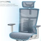 Кресло компьютерное офисное эргономичное OfficePro Balance OC620-W-DG-DG White/Dark Gray - изображение 14