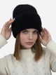 Шапка женская Malisa Даяна 15-1595-AL-218 58-60 Черная (ROZ6501091976) - изображение 3