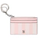 Визитница Victoria’s Secret Classic Card Case Keychain Heritage Stripe Розовая в полоску - изображение 1