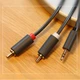 Кабель Ugreen AV102 3.5 мм Male to 2xRCA Male Audio Cable 2 м Black (10510_1) - изображение 8