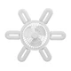 Стельова люстра-вентилятор Ceiling Fan LK-67 з LED-підсвіткою, 6 ламп E27, пульт ДУ, 60 Вт — для кухні, спальні, вітальні - зображення 3