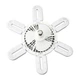 Стельова люстра-вентилятор Ceiling Fan LK-67 з LED-підсвіткою, 6 ламп E27, пульт ДУ, 60 Вт — для кухні, спальні, вітальні - зображення 4