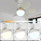 Стельовий вентилятор з підсвіткою Ceiling Fan LK-63 52 см, 40 Вт, 6 лопатей, з пультом ДК, 3 швидкості, регульована яскравість, цоколь E27 — для спальні, вітальні та кухні - зображення 4
