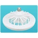 Стельова люстра-вентилятор Ceiling Fan LK-66 з LED-підсвіткою, пульт ДК, Е27, циркуляція повітря 2 м — стильне рішення для дому та офісу - зображення 4