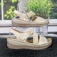 Босоножки женские Fashion бежевые эко-кожа на танкетке 42р (25,5-26 см) 4974 - изображение 1