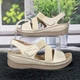 Босоножки женские Fashion бежевые эко-кожа на танкетке 42р (25,5-26 см) 4974 - изображение 2
