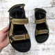 Сандалі чоловічі спортивного типу ClubShoes оливкові шкіряні на липучках 40р (26,5 см) 3958 - зображення 6