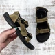 Сандалі чоловічі спортивного типу ClubShoes оливкові шкіряні на липучках 40р (26,5 см) 3958 - зображення 7