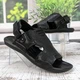 Сандалії чоловічі 2-в-1 ClubShoes чорні шкіряні 44р (28,5 см) 3960 - зображення 2