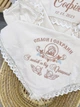 Крыжма для девочки Family Tradition велюровая махра сатин с вышивкой и кружевом 100х100 см айвори Под покровом Богородицы - изображение 4