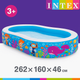 Надувной семейный бассейн Intex Райская лагуна 262×160×46 см - большой прямоугольный бассейн 640 л, арт. 56490 - изображение 3