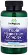 Комплекс з потрійним магнієм Triple Magnesium Complex (оксиду магнію,цитрату магнію,аспартату магнію) 400 мг, 100 капсул,Swanson - изображение 1