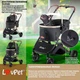 Коляска для собак LovPet - Pet Buggy 3in1, Black/Champagne - изображение 8