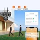 Уличная WiFi IP камера SC29 15Мп черная 3 независимых объектива поворотные - изображение 3