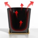 Чашка MHW-3Bomber CERA Series Ceramic Cup Features 80 мл. Белая (09C2884F18C3) - изображение 5