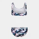 Детский раздельный купальник для девочки Arena Tie And Dye Bikini TOP 006206-500 116 см Белый/Синий/Мультиколор (3468336888964) - изображение 2