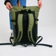 Женский рюкзак Rolltop для ноутбука, роллтоп из экокожи цвет хаки - изображение 5