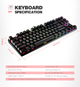 Клавиатура игровая механическая проводная USB с подсветкой 87 клавиш HAVIT HV-KB435L-LED Синие свитчи - изображение 11
