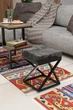 Стул-пуф Веста в стиле лофт EcoLoft PU-1212 Серый - изображение 2