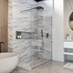 Стенка стеклянная для душа с держателем 200x90см DEVIT Walk-In Style New стекло прозрачное 8мм DSN90200 - изображение 2