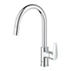 Cмеситель для кухни с выдвижной лейкой GROHE BauEdge хром латунь 30536000 - изображение 5