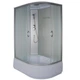Душевой бокс BRAVO c поддоном левосторонний Obra H120FFSL 120x80x215см матовый витраж 4 мм профиль сатин 000029094 - изображение 4