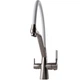 Cмеситель для кухни с краном для фильтрованной воды GLOBUS LUX Lazer GLLR-0700-L-08-08 сатин латунь 000029241 - изображение 3