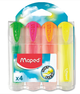 Набір маркерів текстових 4кол. MAPED Fluo Peps Ultra Soft 745947 /MP.745947/ - зображення 1