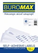 Етикетки самоклейні 16шт/А4 105х37мм BUROMAX 2834 (100арк) (10) /BM.2834/ - изображение 1
