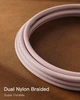 Кабель CONMDEX USB A to USB-C 15Вт, USB 3.1 Gen2, 10Gbps, 0.6м, pink - изображение 4