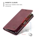 Чехол-книжка CaseMe из нубука для Xiaomi Redmi Note 12 Pro 5G Бордовый - изображение 3