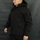 Зимняя Куртка Полиция SoftShell с Капюшоном черная размер S - изображение 5