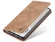 Чехол-книжка CaseMe из нубука для Samsung Galaxy S20 FE Светло-коричневый - изображение 8