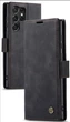 Чехол-книжка CaseMe из нубука для Samsung S22 Ultra Чёрный - изображение 1