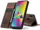 Чохол-книжка CaseMe із нубуку для Samsung A40 Темно-коричневий - зображення 9
