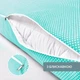 Подушка длинная IDEIA 40x140 - Nordic Comfort Plus для сна и отдыха с молнией и наволочкой Мята - изображение 6