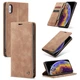Чехол-книжка CaseMe из нубука для iPhone XS Светло-коричневый - изображение 3
