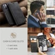Чохол-книжка CaseMe із нубуку для Xiaomi Redmi Note 11S 5G Чорний - зображення 5